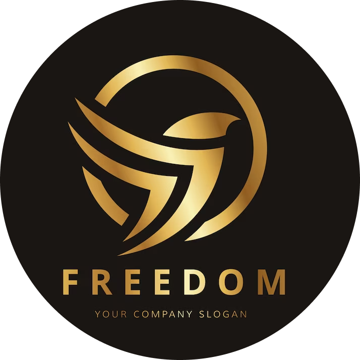 Freedom your Company Slogan Logo